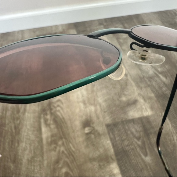 Alain Mikli Green Small Oval 90's Vintage Minimal Sunglasses - Picture 13 of 16